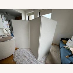 Three-panel room divider