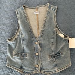 Vest Denim Blue