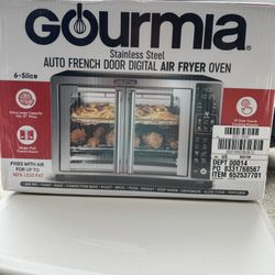 Gourmia 6 Slice French  Door Digital Air Fryer Oven