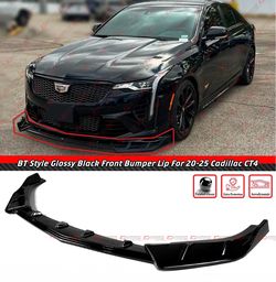 20-25 Cadillac CT4 Gloss Black Front Bumper Lip