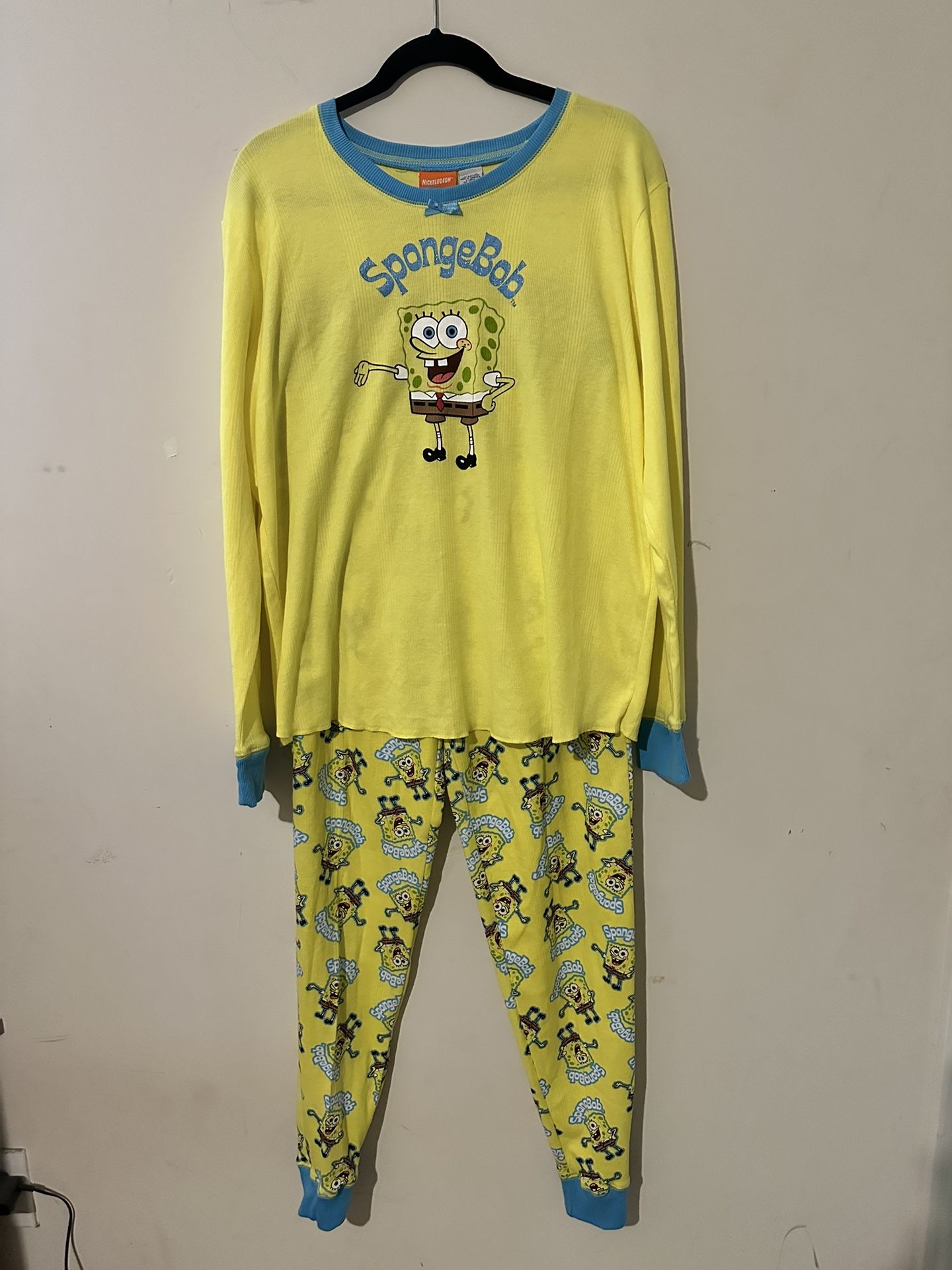 Spongebob Squarepants Y2k  2005 Pajama Set Size Xl