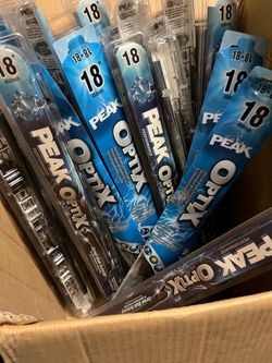 10 X Peak optix beam wiper blades lot all weather wiper blades- 18-inch Universal fit.