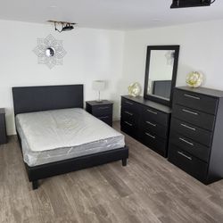 Brand New Bedroom Set with Mattress / Juego de Cuarto con Colchón Nuevo a Estrenar....Fast Delivery 🚚 