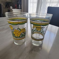 Whataburger Yellow Rose Glasses