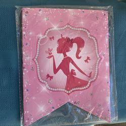 Barbie Birthday Party Banner.