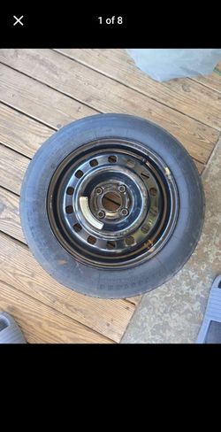 Firestone T125/90R15 Temporary Spare Tire + Rim Fits 1998 Ford Contour & More
