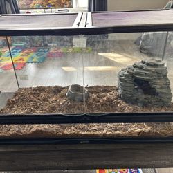 2 Large Snake/Reptile Tanks With Accessories/heaters