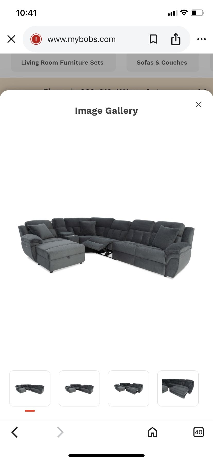 7pc Reclining Sectional