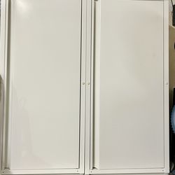 Metal hanging cabinet storage