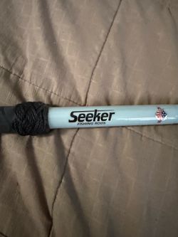 Super Seeker jig stick in light blue 9ft