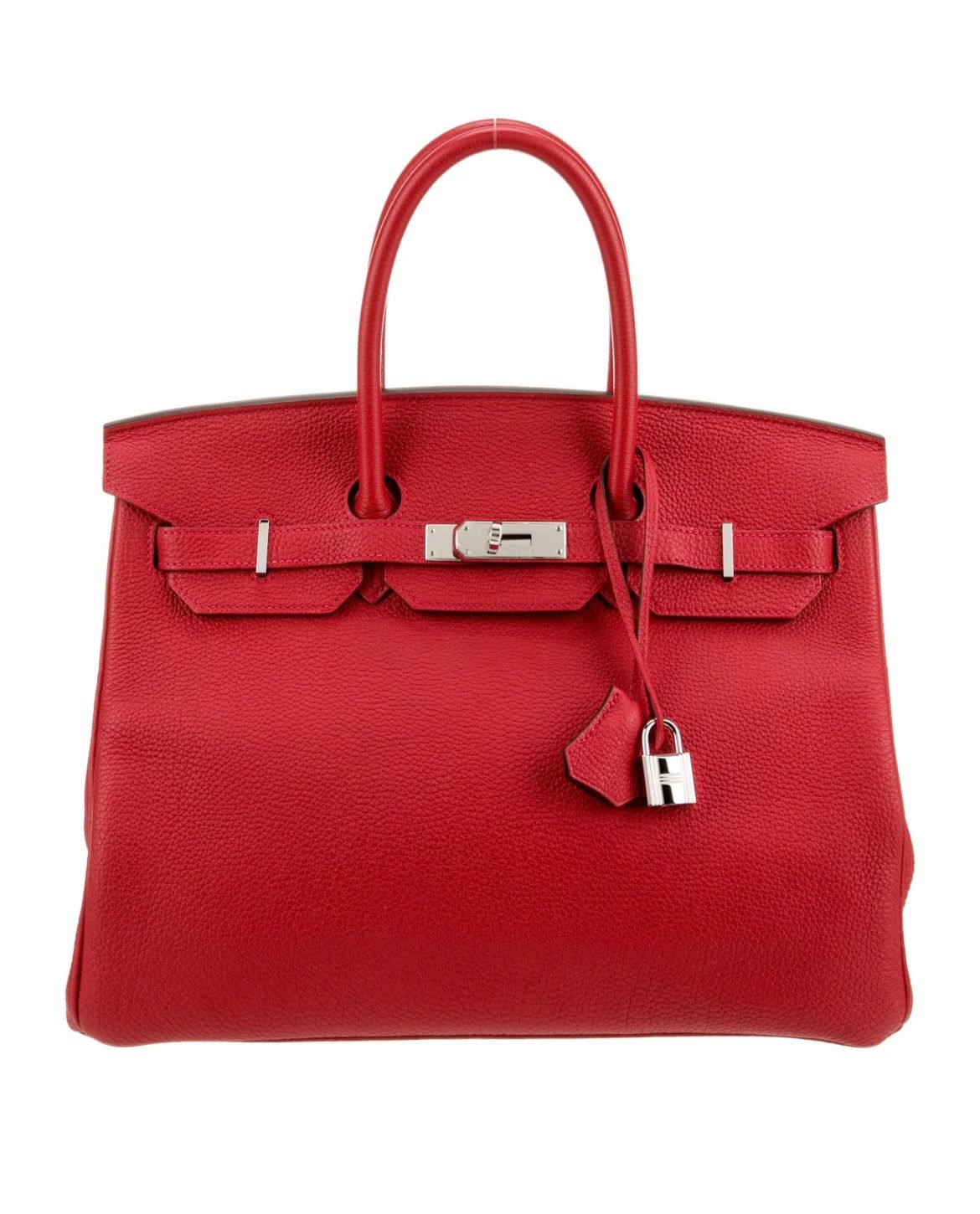 Hermes TOGO Birkin 35 Red With Palladium Hardware
