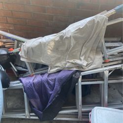 Two Tall A Frame Ladders 