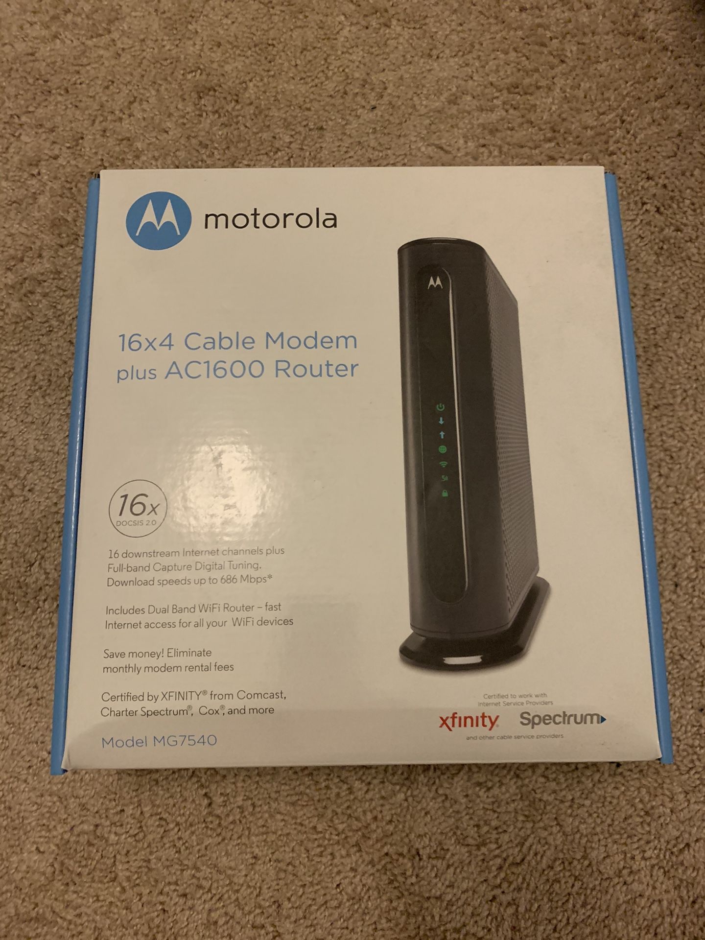 Motorola AC1600 Router + Modem