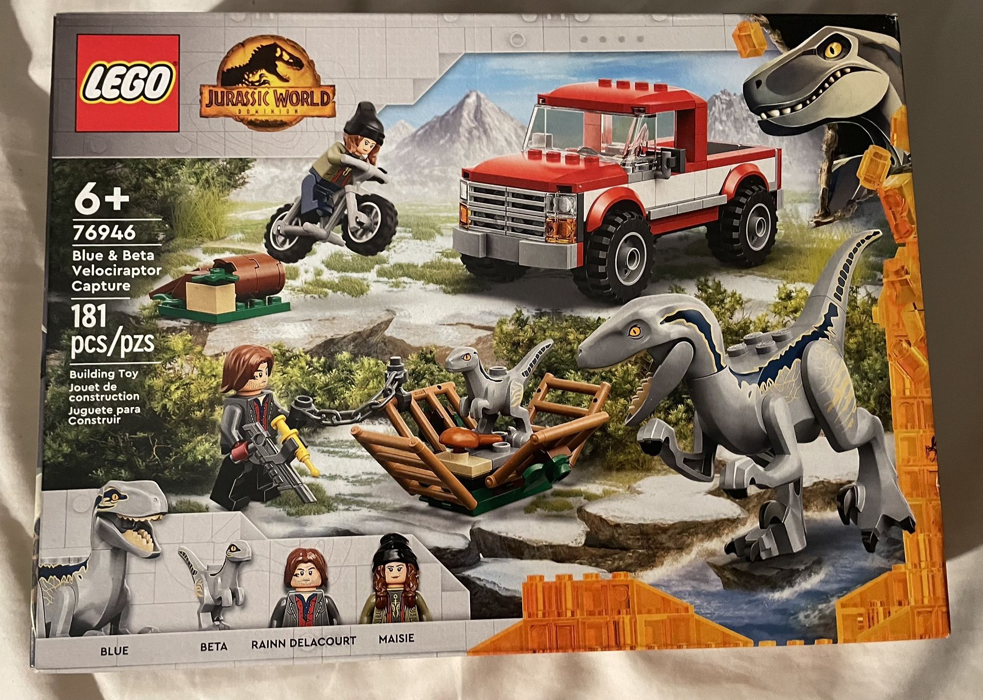LEGO 76946 Jurassic World Dominion Blue & Beta Velociraptor Capture - New Sealed
