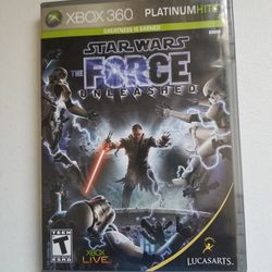 Star Wars the Force Unleashed  Xbox 360 Tested No Manual