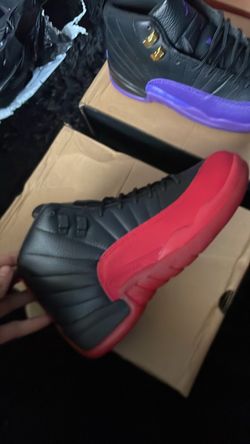 Air Jordan 12 Retro Black Red Sneakers