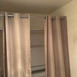 Shower Curtain With Shower  Rod