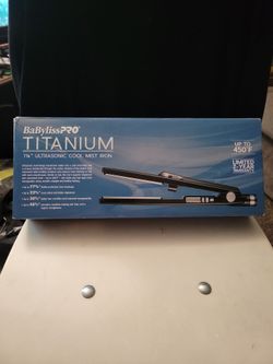 BabylissPRO Titanium 1 1/4 in Ultrasonic Cool Mist Iron
