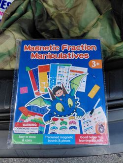 Magnetic Fraction Manipulatives Kids Math Set