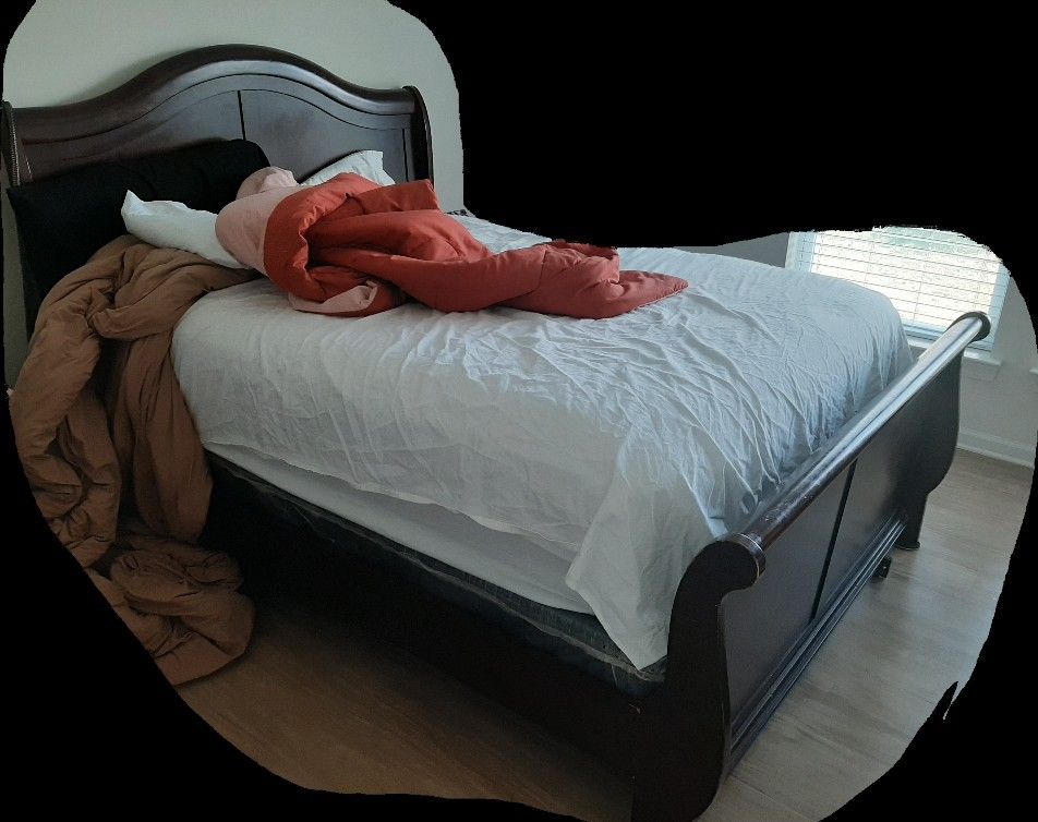 Sleigh Queen Bed Frame