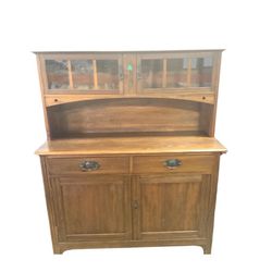 Antique Kitchen Cupboard - Solid Oak