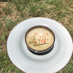 Avocado Green Bird Feeder & Watering Bowl