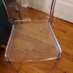 Like New Clear ChairVery  Very Sturdy 