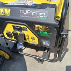 Dual Fuel Champiom Generator 7850w 
