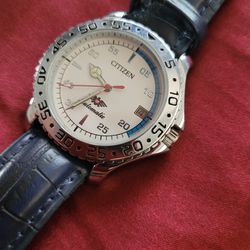 ⚡️RARE - NEW Old Stock Vintage Citizen KK140 Automatic Men's Leather Watch 