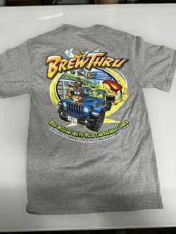 DEADSTOCK brand new BREW THRU T-shirt 2021 Small Outer Banks Iconic Business