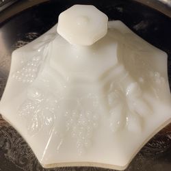 Vintage Milk Glass Candy Dish
