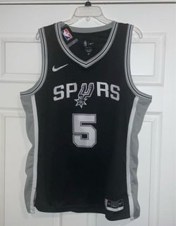 Stephon Castle #5 San Antonio Spurs Black Home Jersey Adult Men’s size XL New with Tags