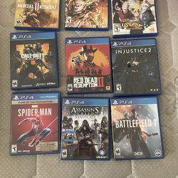 PS4 Games $10 Dollars Each 