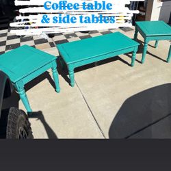 Coffee Table And End Tables 