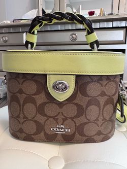 Coach brand - crossbody purse , key lime color
