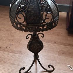 Vintage Wrought Iron Lamp 