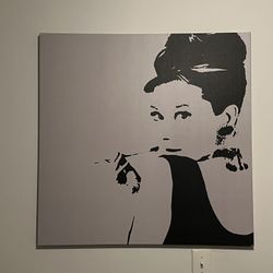 Audrey Hepburn IKEA Canvas Print