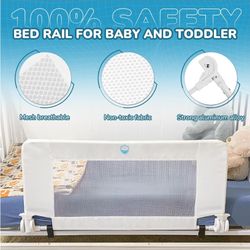 Universal Swing Down Crib Rail Guard, Convertible Crib Bed Rail for Toddler (Cash Only/Local Pick Up)