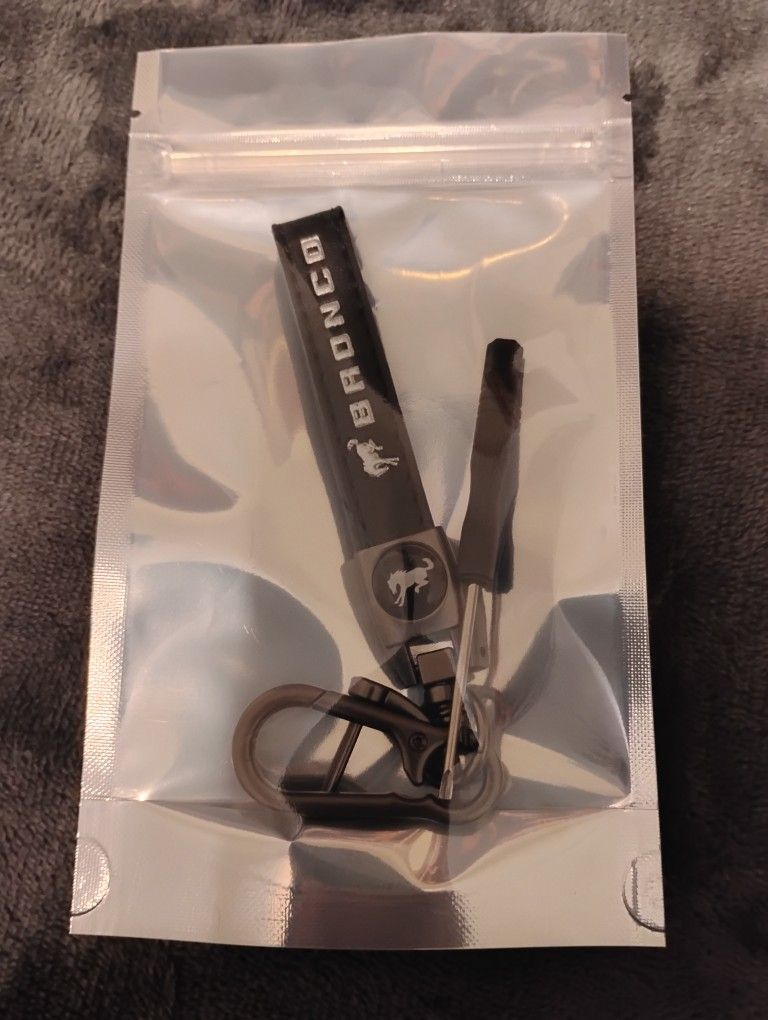 Black Bronco Keychain NEW