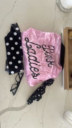 Woman’s pink lady’s outfit