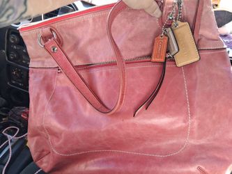 Pink coach purse