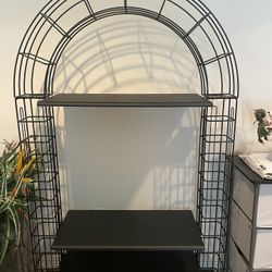 Beautiful Metal/Plastic CD/DVD Holder With 2 Shelves/ Great Condition