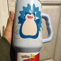 Snorlax Pokemon 40oz Stainless Steel Mug New