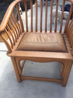Antique solid wood chairs