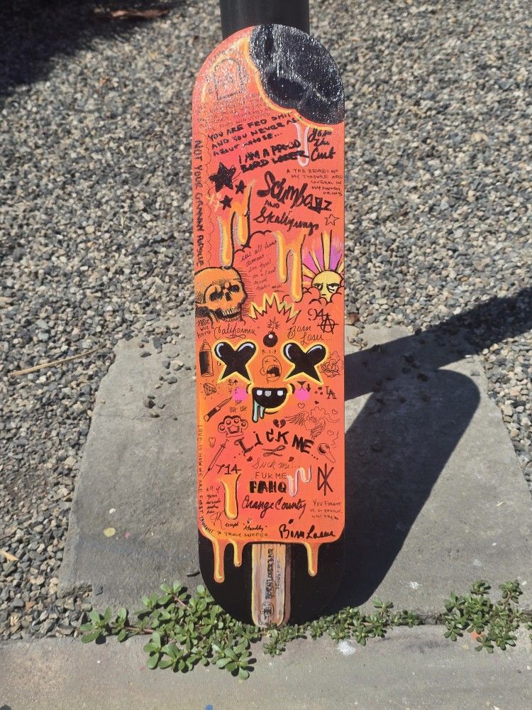 Original Hand Painted Graffiti Skateboard Deck For Xdisplsy Graffiti Street Art On E If A Kind.