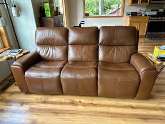 Stanton Reclining Leather Sofa and Armchair