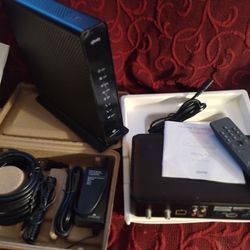 Xfinity Router And TV Box w/Remote and Power Supply 
