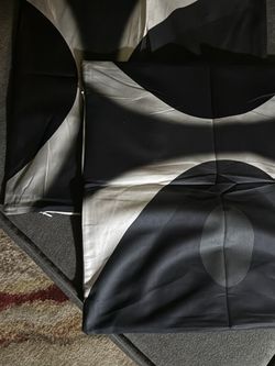 Black & White Abstract Square Pillow Covers 