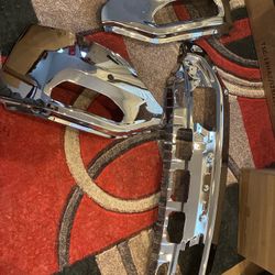 Chrome Front Bumper Trim / Grille Inserts Set – High Gloss Finish (OEM Style) 