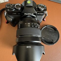 Fujifilm X-T20 Mirrorless Camera With Fujinon XF16-80mm Lens